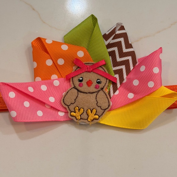 Thanksgiving Turkey Headband for Baby - Picture 2 of 2